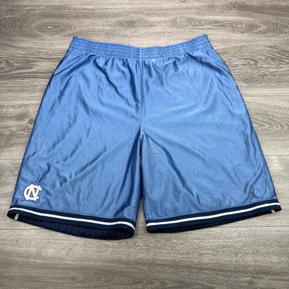 Jordan North Carolina Tar Heels Shorts Mens XL Blue NCAA Basketball Dazzle Y2K
